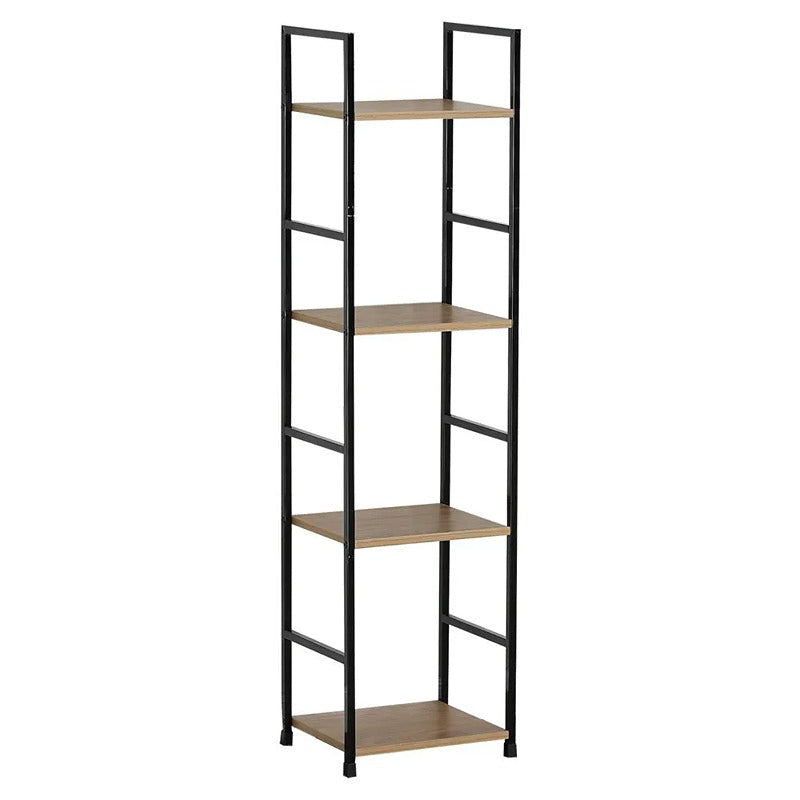 Modern Metal and Wood Storage Organizer Shelf