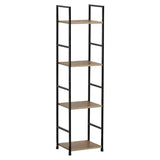 Modern Metal and Wood Storage Organizer Shelf