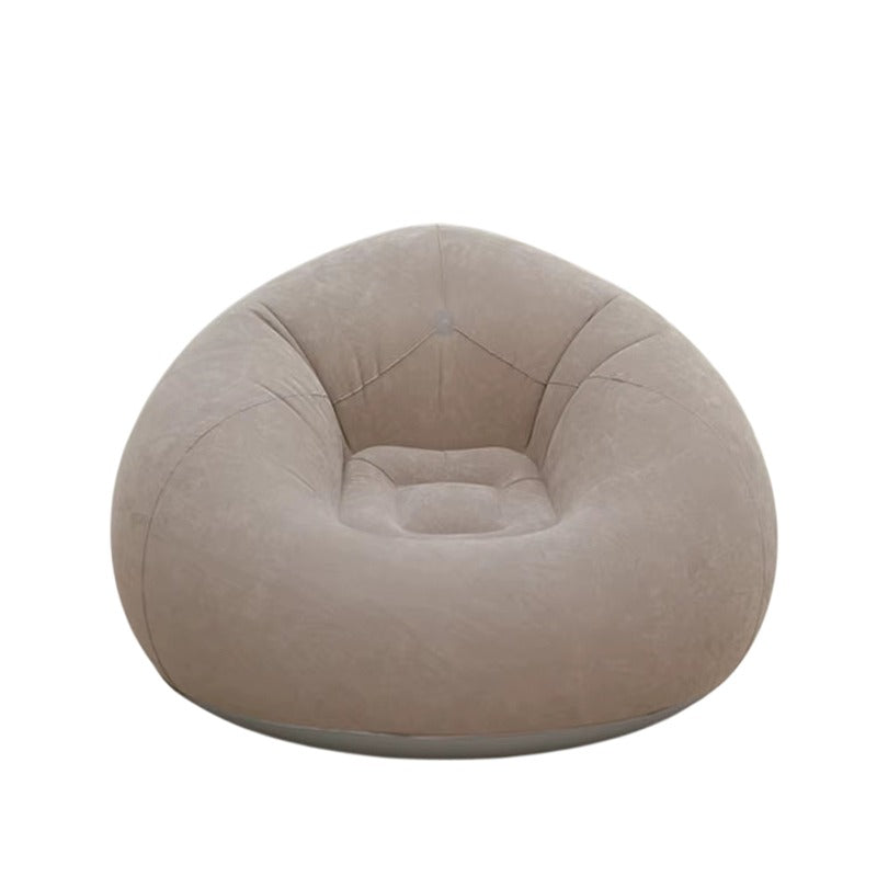 XL Single Size Inflatable Flocked Lounge Sofa Chair – 110 × 110 × 85 cm