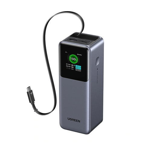 UGREEN Nexode 165W 20000mAh Power Bank with Retractable USB-C Cable