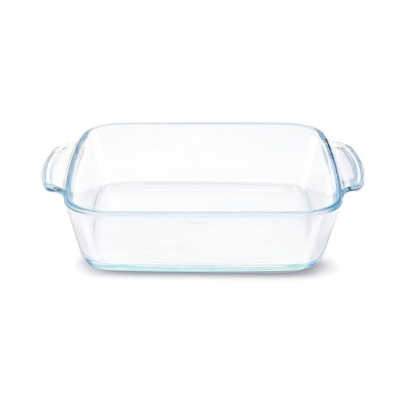 Borosil Square Borosilicate Glass Baking and Serving Dish with Handles – 1.6 L
