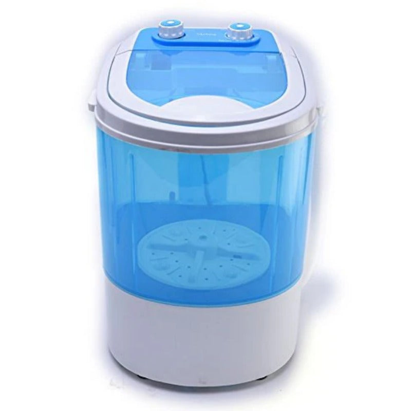 Mini Portable Washing Machine with Intelligent Wash Cycle, Low Noise Operation & Spin Dry Function - 3 Kg Capacity