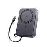 UGREEN Magnetic Wireless Power Bank 20000mAh 30W USB-C + 15W Qi2 – Space Gray