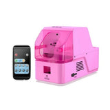 Fog Bubble Machine with Remote Control - Plastic Housing, Pink