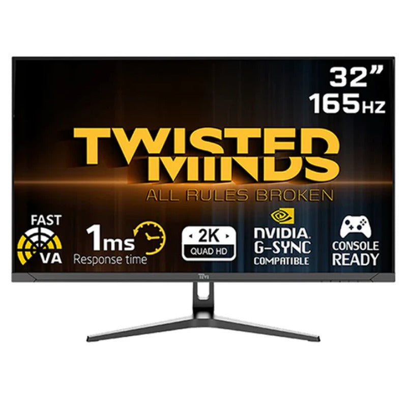 Twisted Minds Eclipse Series Flat 32" QHD - 165 Hz, 1 ms Fast VA Gaming Monitor