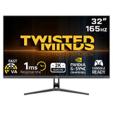 Twisted Minds Eclipse Series Flat 32" QHD - 165 Hz, 1 ms Fast VA Gaming Monitor
