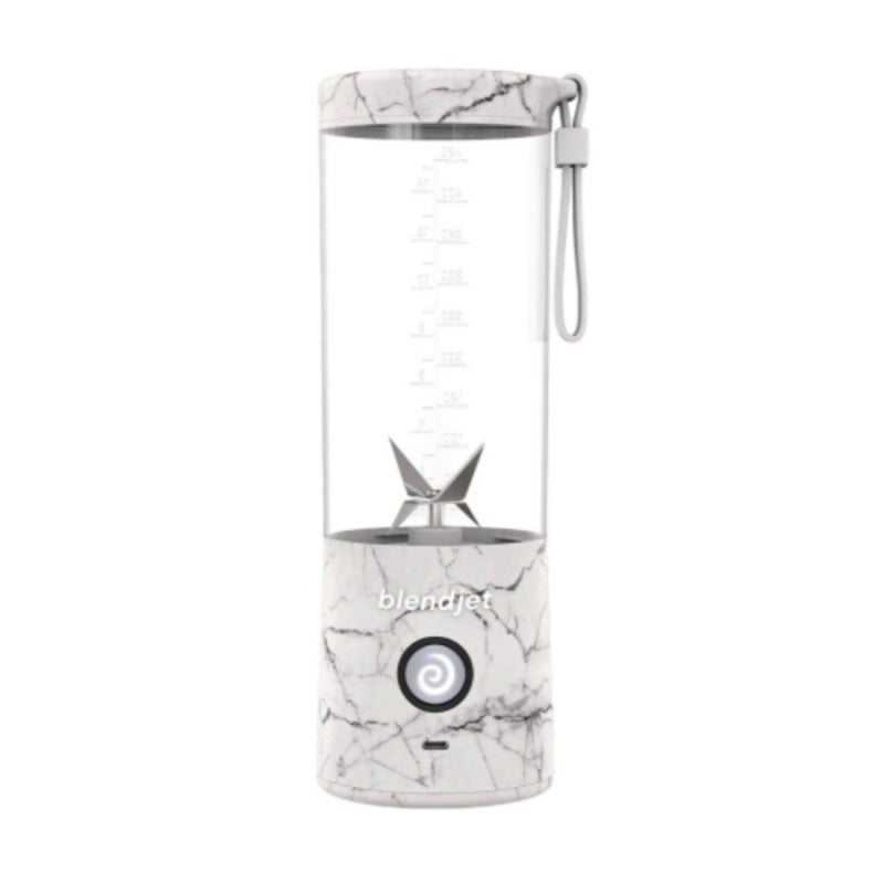 Blendjet V2 Portable Blender 16oz, Smoothie Maker, Fruit Blender, BPA-Free, 475ml, Sports Bottle, USB-C Rechargeable - White Marble