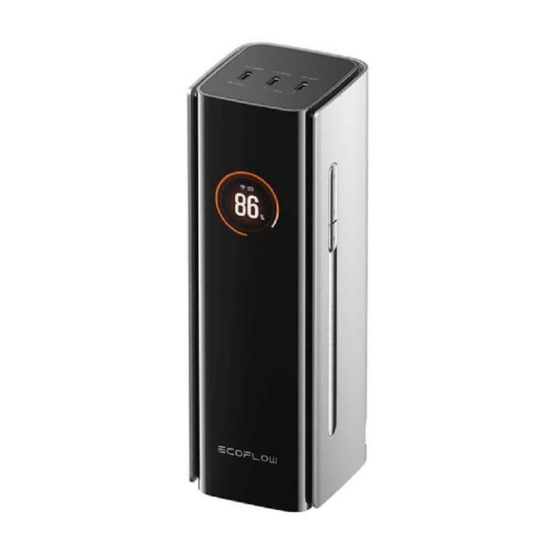 إيكو فلو RAPID Pro بنك طاقة (27,650mAh، 300W، كابل مدمج 140W) - فضي