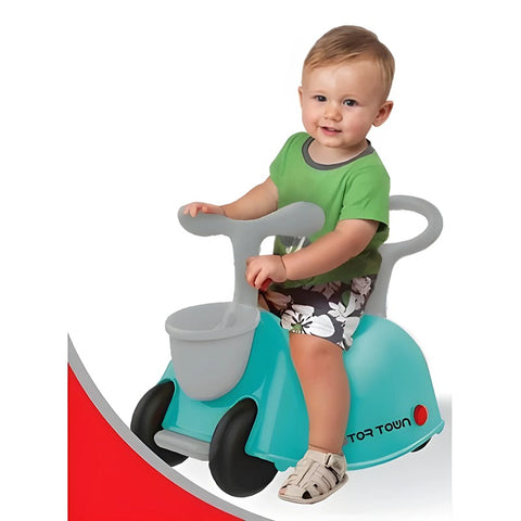 BAT-Y Motor Town 3-in-1 Ride-On - Blue