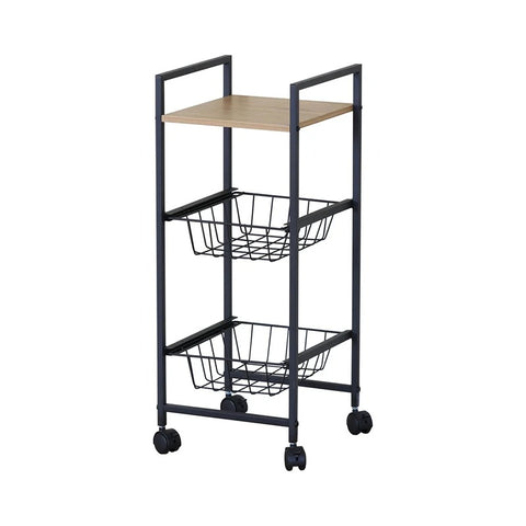 3-Tier Kitchen Organizer Cart with wheels (29 x 30 x 70 cm)