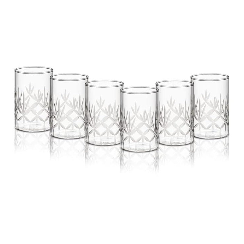 Borosil Meadow Vision Glass Tumbler Set of 6 – 350 ml