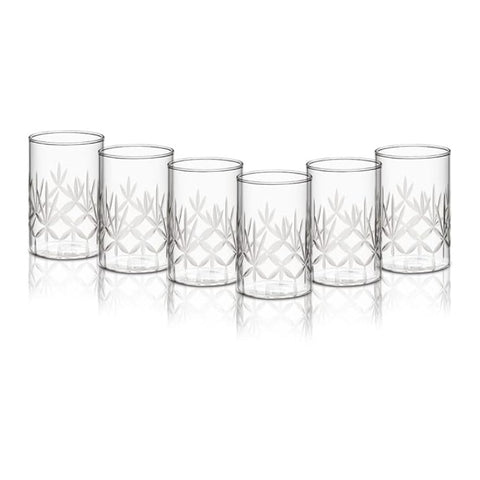 Borosil Meadow Vision Glass Tumbler Set of 6 – 350 ml