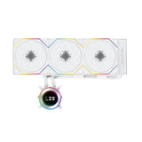 LIAN LI Hydro-Shift II LCD-C 360TL Liquid CPU Cooler with TL Wireless Fans, 2.1" IPS LCD Screen - White
