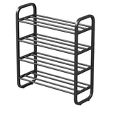 4-Tier Shoe Rack, Free-Standing Portable Shoe Organizer