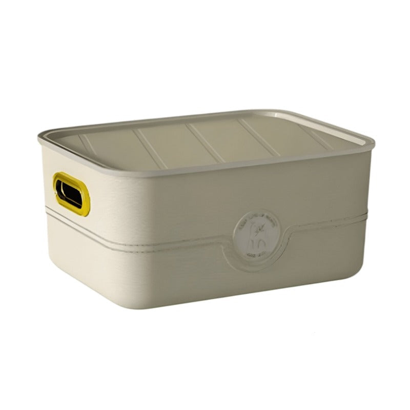 Large Plastic Storage Box with Lid & Built-In Handles (35 x 26.5 x 16 cm)