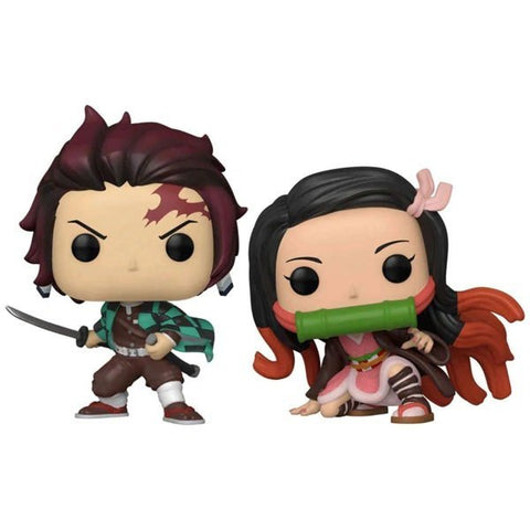 POP 2 PACK: DEMON SLAYER- TANJIRO & NEZUKO (EXC)