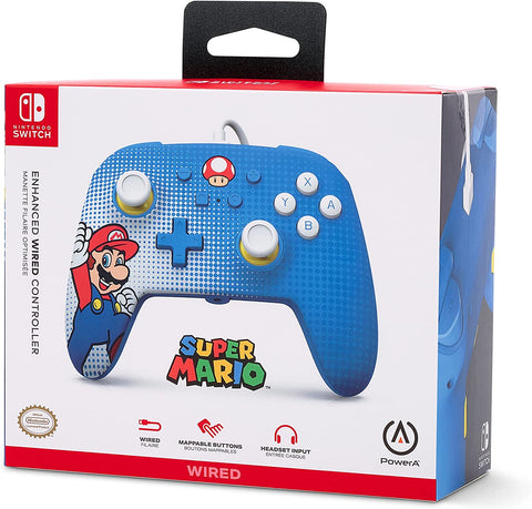 PowerA Enhanced Wired Controller for Nintendo Switch – Mario Pop Art