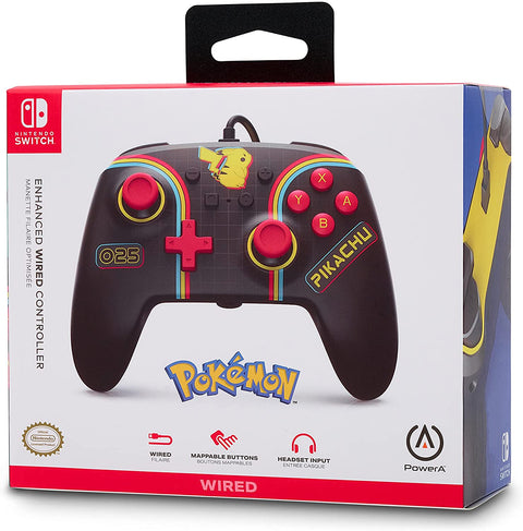 PowerA Pokemon Enhanced Wired Controller for Nintendo Switch – Pikachu Arcade