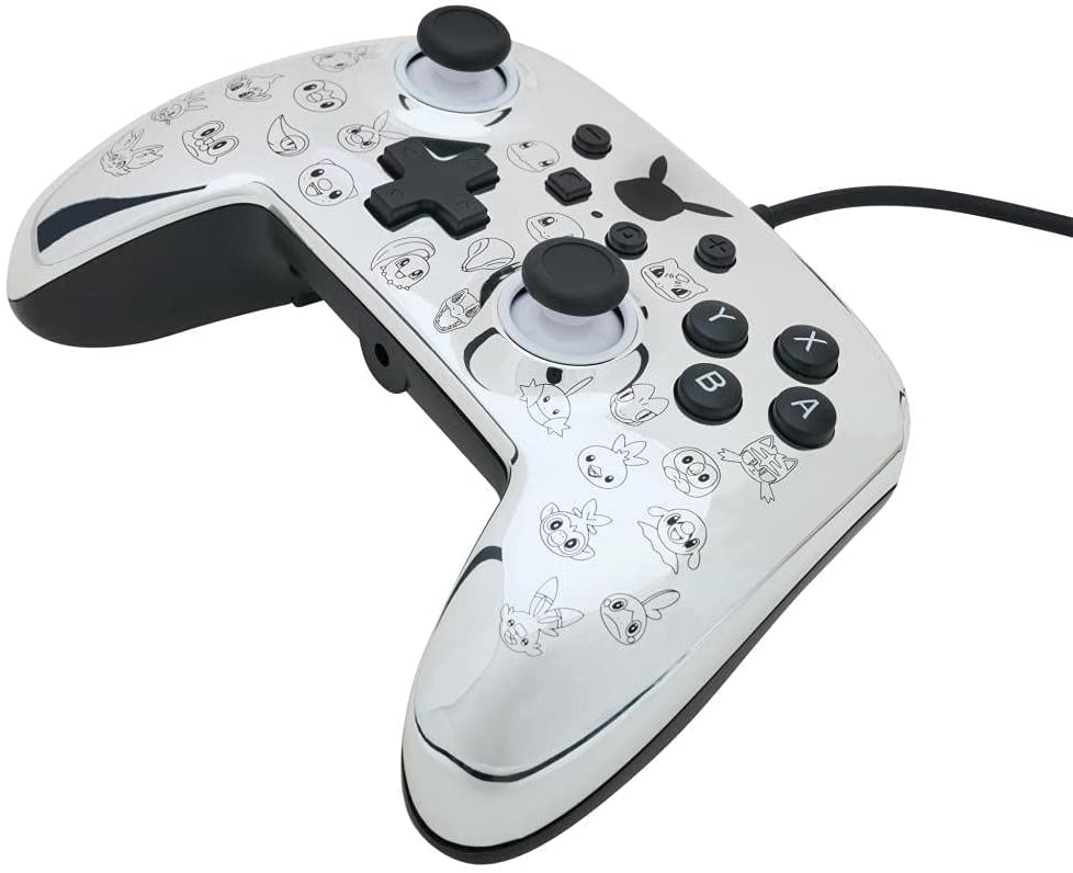 PowerA Pokémon Enhanced Wired Controller for Nintendo Switch – Pikachu Black & Silver - Level UpPowerASwitch Accessories6.18E+11