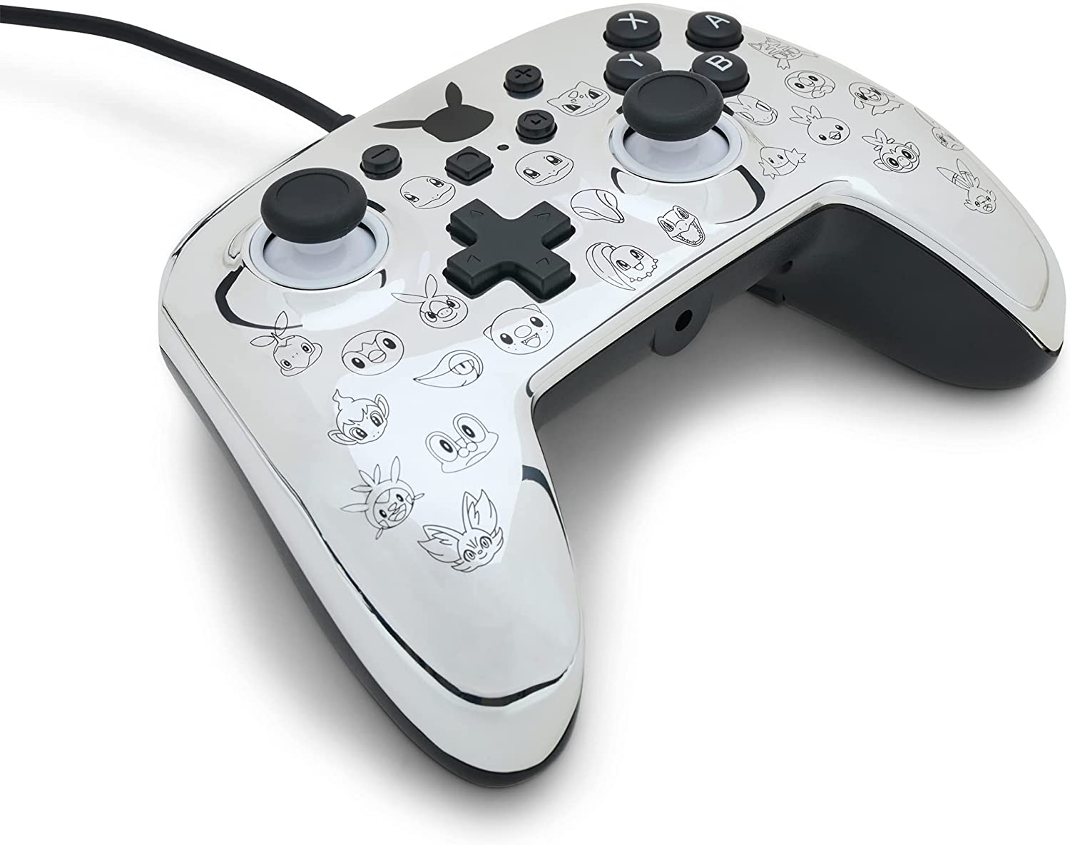 PowerA Pokémon Enhanced Wired Controller for Nintendo Switch – Pikachu Black & Silver - Level UpPowerASwitch Accessories6.18E+11