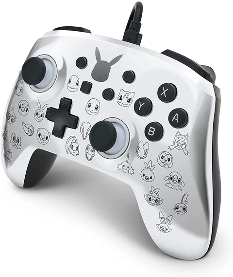 PowerA Pokémon Enhanced Wired Controller for Nintendo Switch – Pikachu Black & Silver