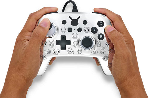PowerA Pokémon Enhanced Wired Controller for Nintendo Switch – Pikachu Black & Silver