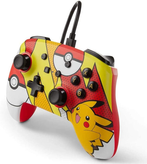 PowerA Pokémon Enhanced Wired Controller for Nintendo Switch - Pikachu Pop Art