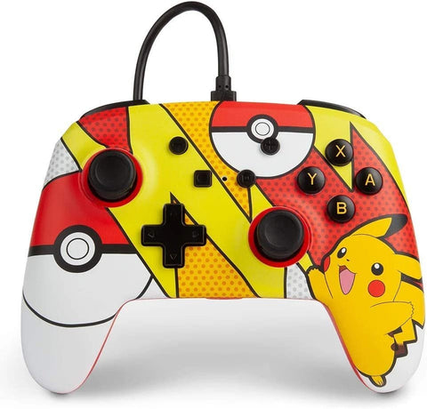 PowerA Pokémon Enhanced Wired Controller for Nintendo Switch - Pikachu Pop Art