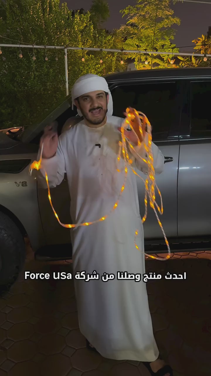 BSON Force USA Neon Rope Light - 7m, 8 Modes, Waterproof & UV-Proof