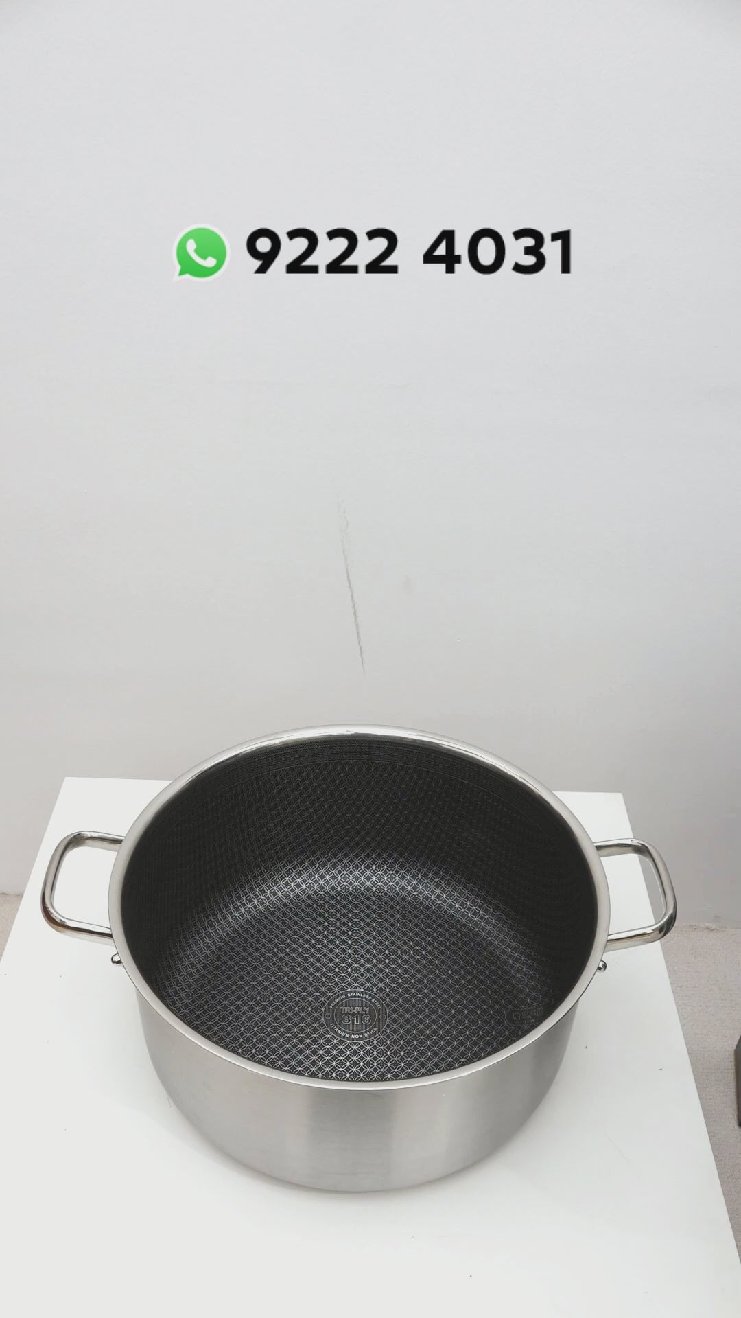 Osfe 32cm Stainless Steel Casserole with T-Glass Lid & Steamer Basket