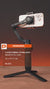 Porodo 3-Axis Gimbal Stabilizer with Magnetic Fill Light, Smart Tracking & 3600mAh - Black