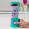 Blendjet V2 Portable Blender 16oz, Smoothie Maker, Fruit Blender, BPA-Free, 475ml, 200W, Sports Bottle, USB-C Rechargeable - Glacier