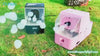 Fog Bubble Machine with Remote Control - Plastic Housing, Pink