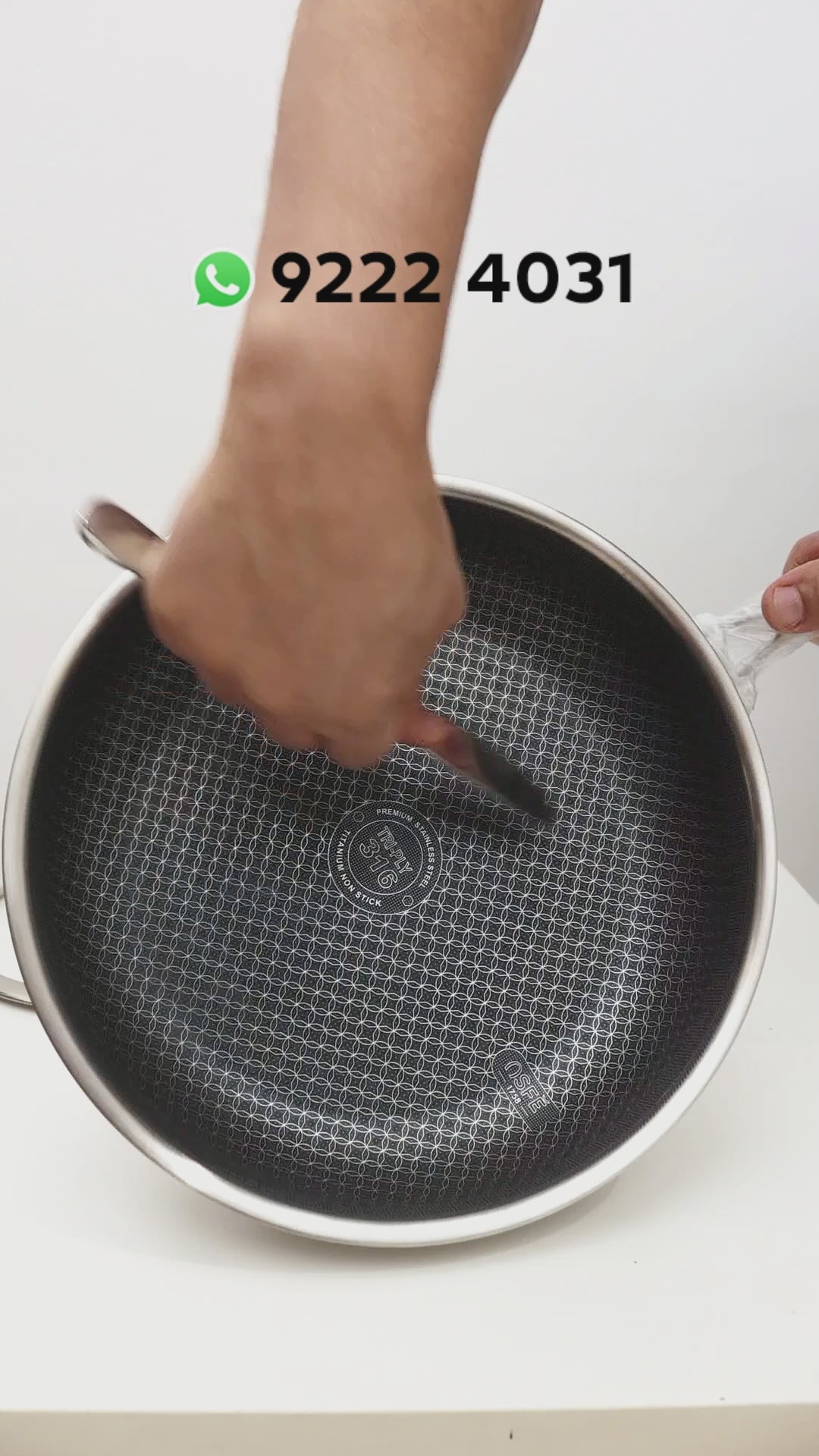 OSFE Fry Pan With Wide Side Glass Lid - 28 cm