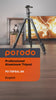 Porodo Professional Aluminum Tripod 155cm with 12Kg Max Load & Telescopic Design - Black
