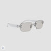 Chamelo Aura Touch Prismatic Smart Sunglasses with Color-Changing Lenses - Calm Mirror / White Frame