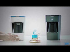 Beko Turkish Coffee Maker BKK 2300 – 670W, 1.2L, Anti-Spill, Single Button Control, Grey