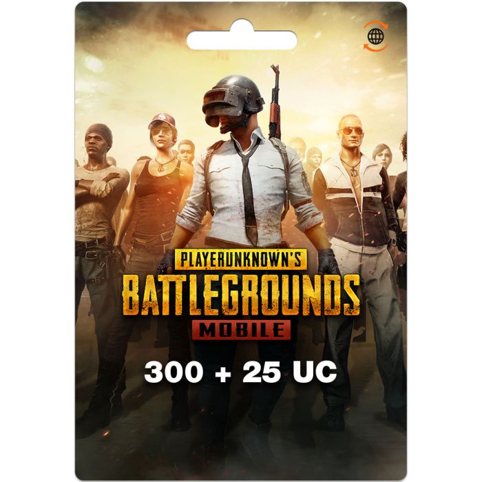 PUBG Game Point - (300 + Free 25 UC) - $5