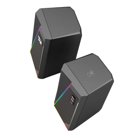 Redragon GS520, ANVIL RGB Wired Gaming Stereo Speakers - Black