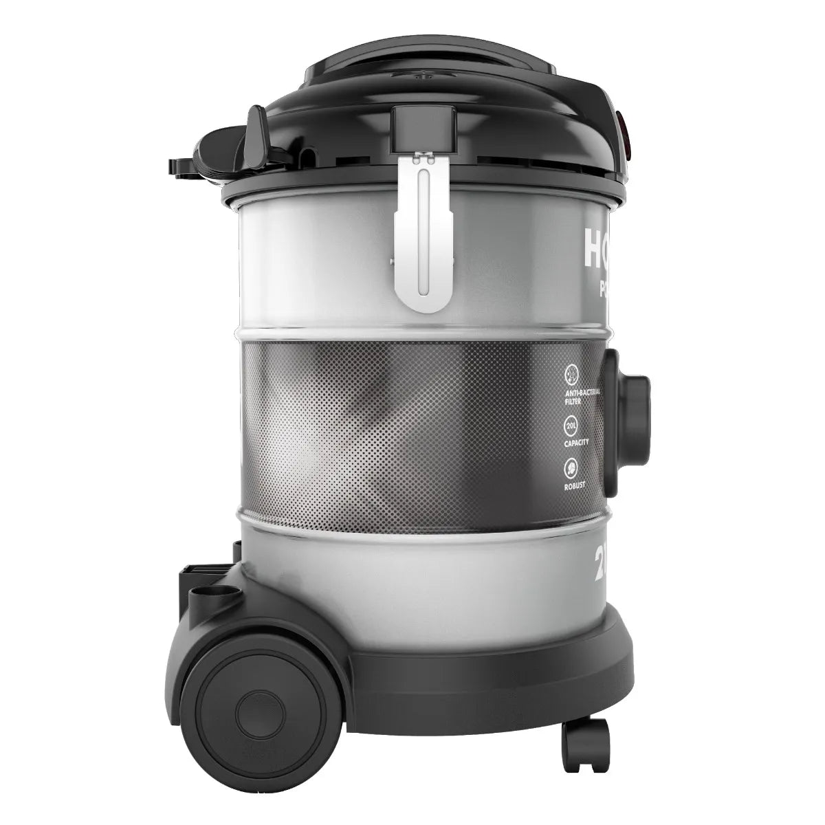 Hoover HT87-T2-ME, Power Max Drum Vacuum Cleaner 20L, 2100W with Anti-Bacterial Filtration