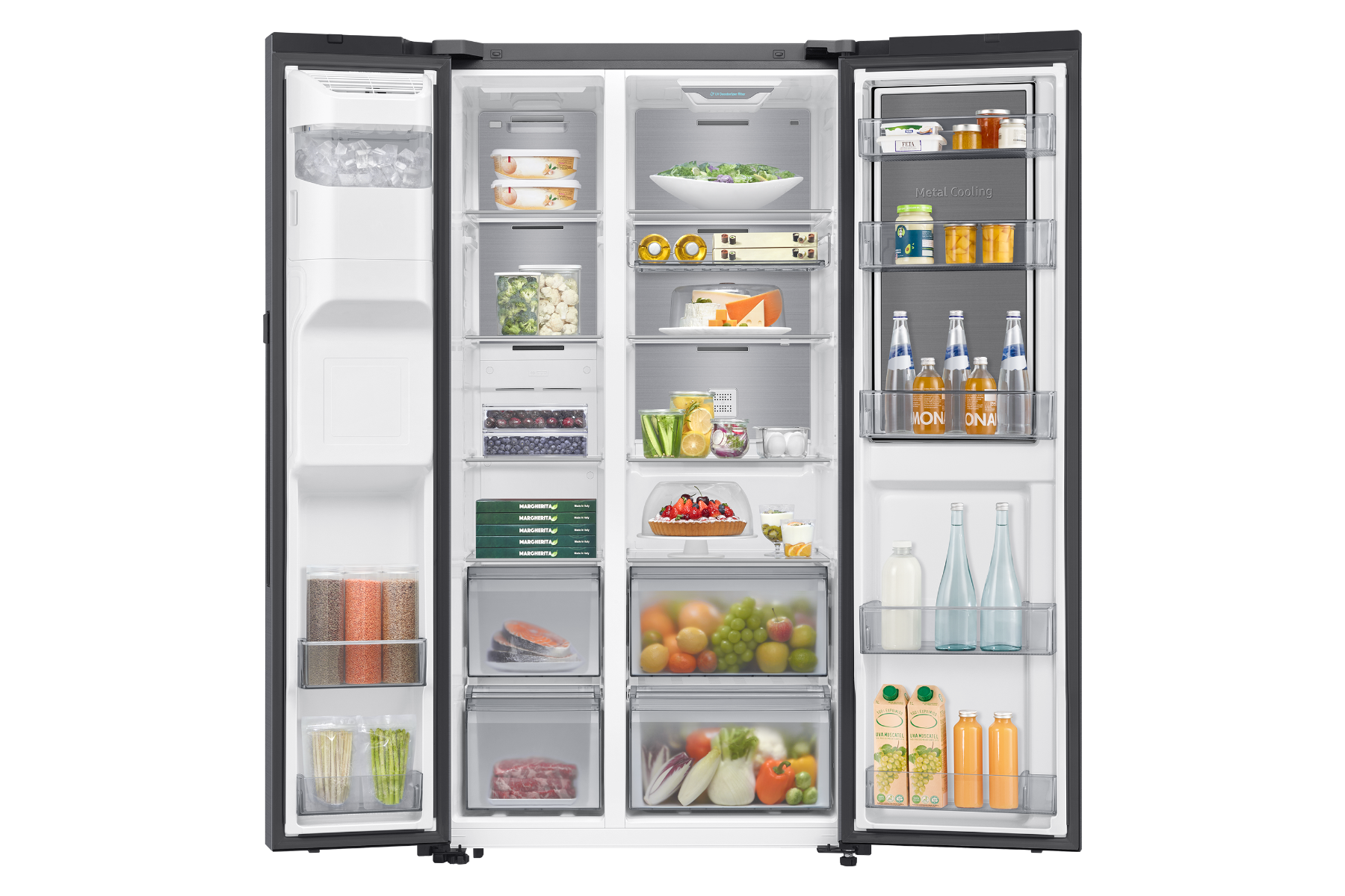 Samsung Refrigerator SBS 650L , 23 CFT - Refined Inox