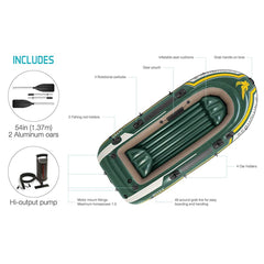 INTEX The Seahawk 3 Boat Set - 68380NP