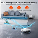 ILIFE A30 Pro Robot Vacuum and Mop with Self-Emptying Station - White
