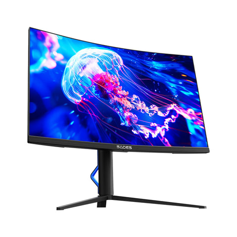 Sades BX Jellyfish 27 بوصة، FHD، HDMI 2.1، 280 هرتز، 0.5 مللي ثانية شاشة ألعاب منحنية SA HC03F27B