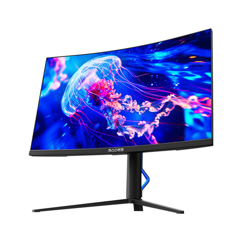 Sades BX Jellyfish 27 بوصة، FHD، HDMI 2.1، 280 هرتز، 0.5 مللي ثانية شاشة ألعاب منحنية SA HC03F27B