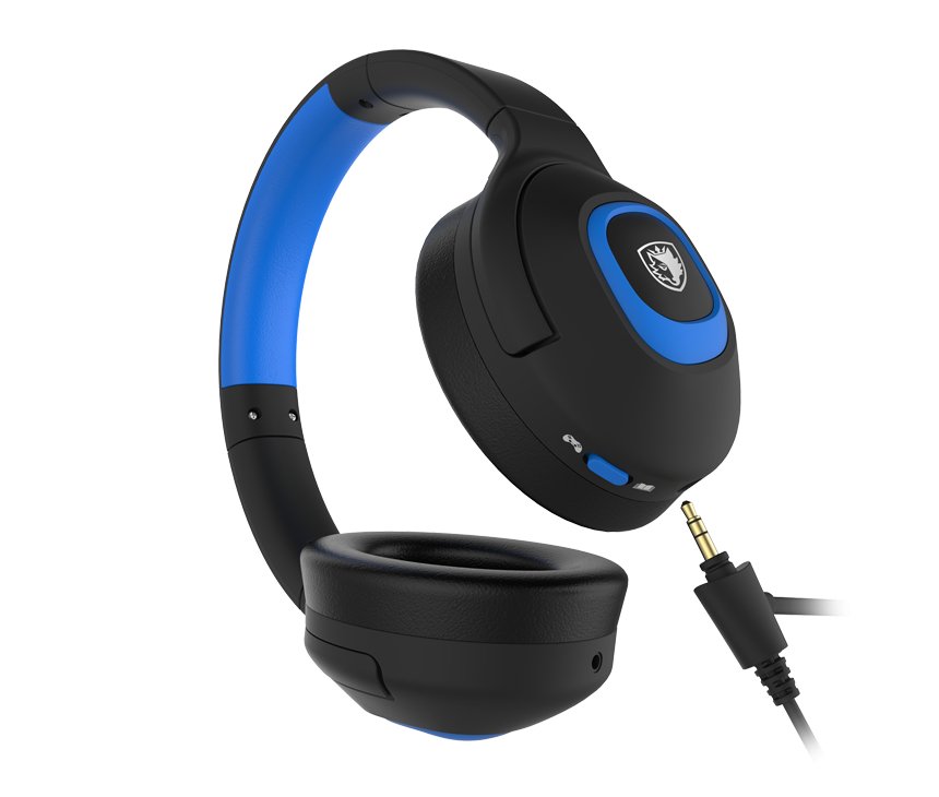 Sades Shaman Gaming Headset - Blue - Level UpSadesHeadset6956766941306
