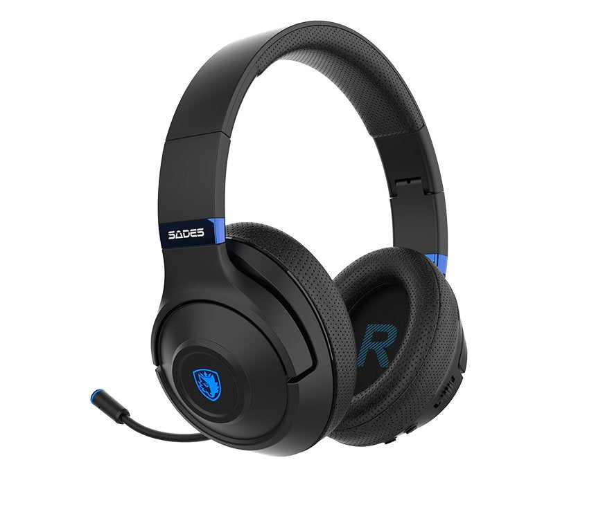 SADES WHISPER WIRELESS-BL HEADSET(SA-205) black - Level UpSades6974828470397
