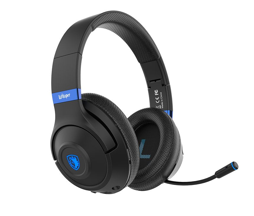 SADES WHISPER WIRELESS-BL HEADSET(SA-205) black - Level UpSades6974828470397