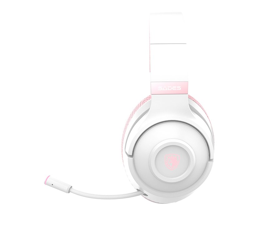 SADES WHISPER WIRELESS-BL HEADSET(SA-205) PINK - Level UpSades6974828470403