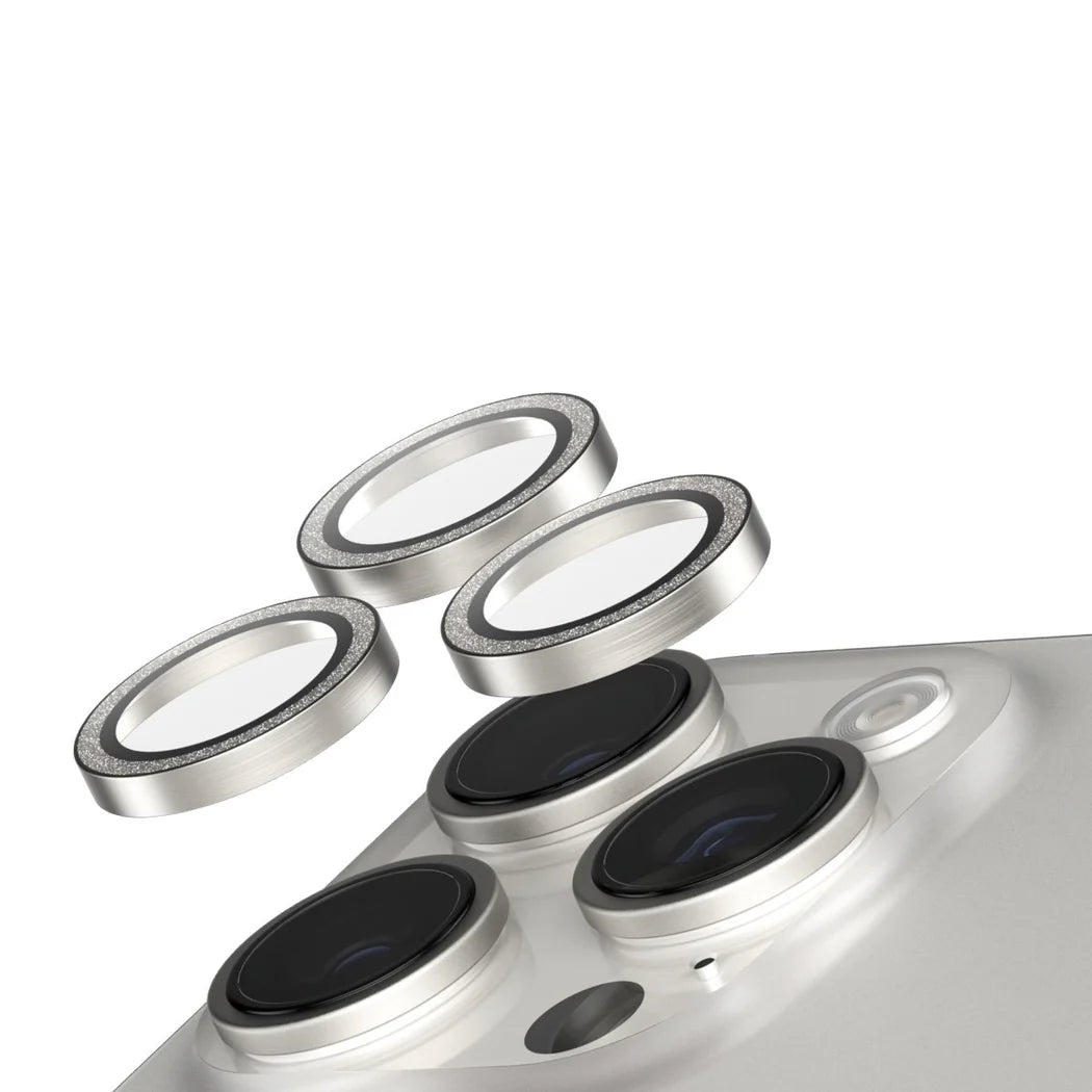 SAFE. by PanzerGlass® Camera Lens Protector Glitter Silver iPhone 16 Pro | 16 Pro Max